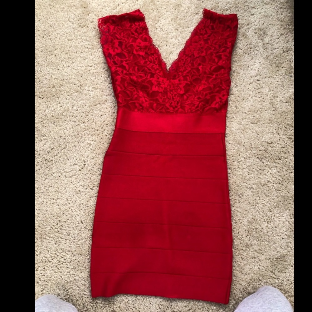 Bebe Red Dress